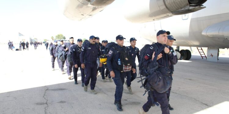 فريق البحث والإنقاذ الدولي الأردني يغادر إلى ليبيا