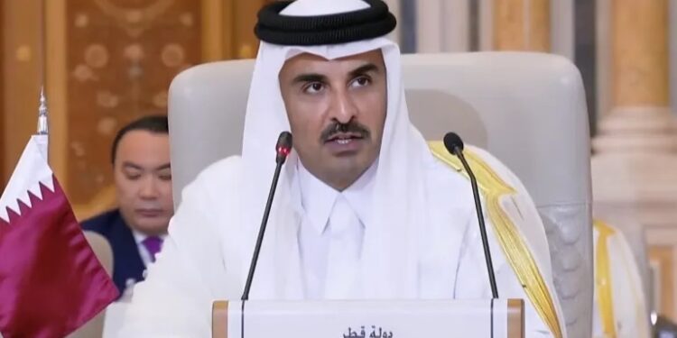 أمير قطر: المجتمع الدولي فشل في اتخاذ ما من شأنه وقف المجازر