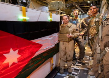 إنزال جوي خامس شمال غزة بمشاركة الأميرة سلمى بنت عبدالله الثاني