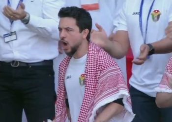 شاهد فرحة ولي العهد بفوز النشامي والعبور لنصف النهائي